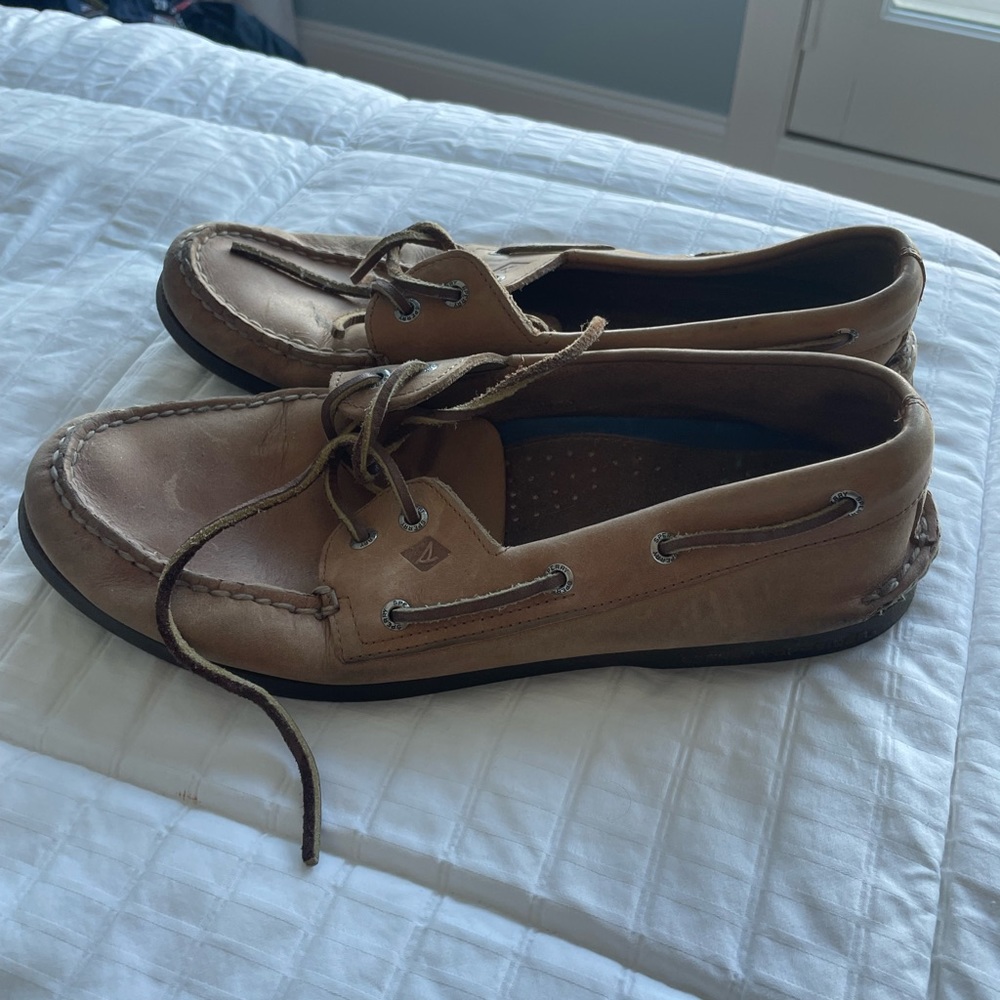Sperry leather boat shoe size 12